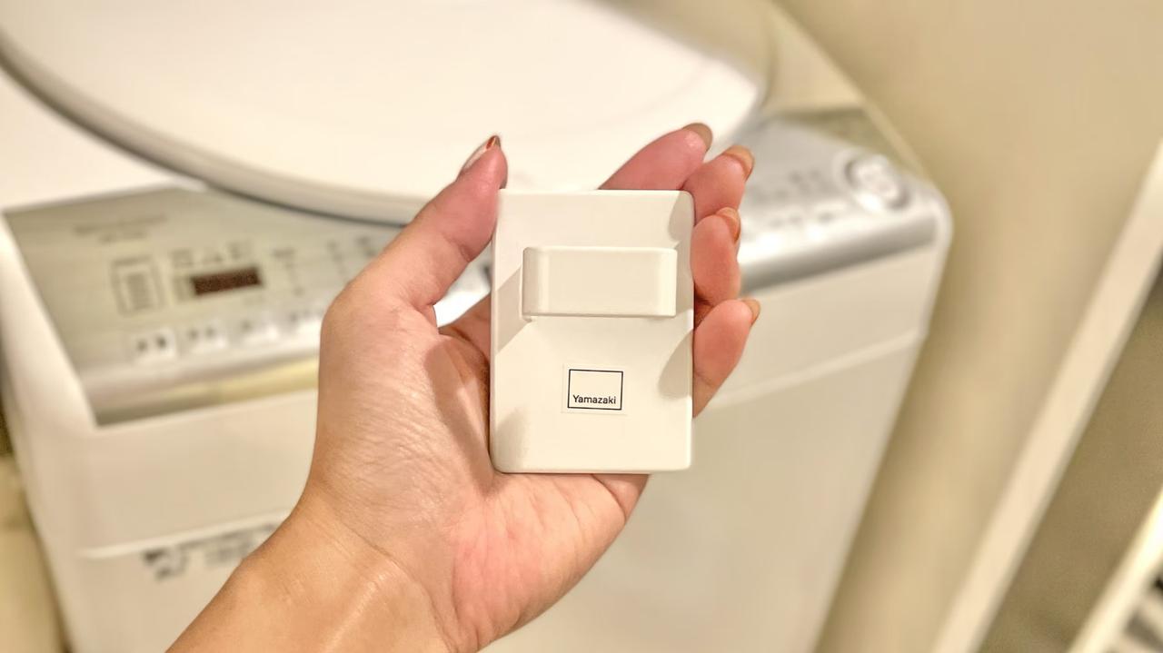 山崎実業のマグネットフックに洗濯道具をひっかけたら快適すぎた