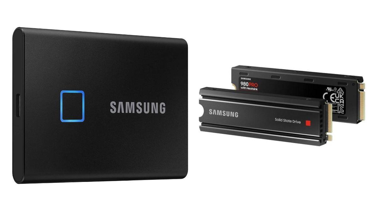 Samsung T7 Touch 2TB 外付けSSD 【指紋認証機能付き】 - PC周辺機器