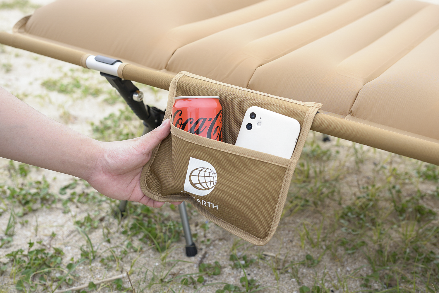 エアーマットコットGussuri ワンタッチ60秒で自動膨張 折りたたみベッド ハイ/ロー切替可能( Black, XX-Large) | メディアで話題沸騰 コット 折りたたみベッド エアー