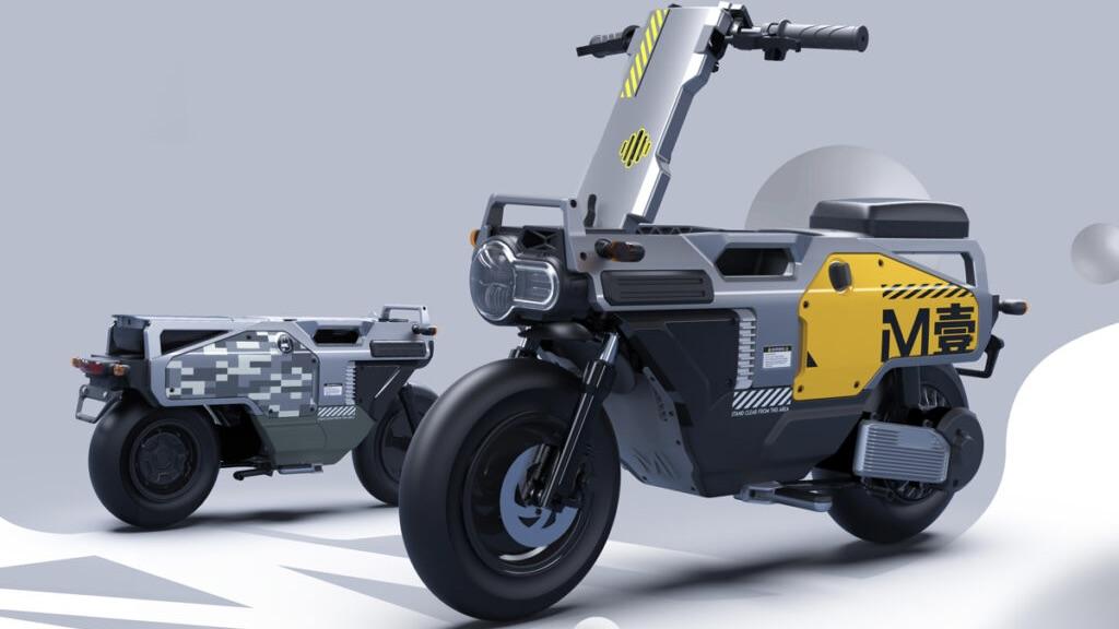 モトコンポみたいな畳める電動バイク｢M-1｣。ポタ電にもなるよ 