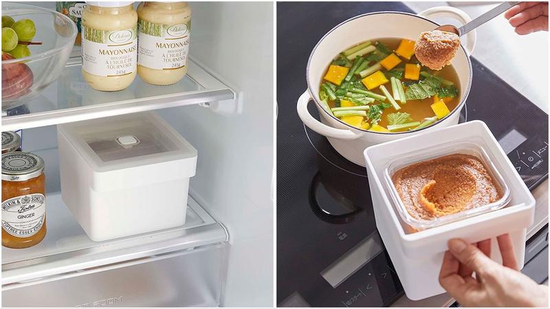 ワンプッシュで密閉。山崎実業のコンテナが味噌保存の正解かも | ギズモード・ジャパン