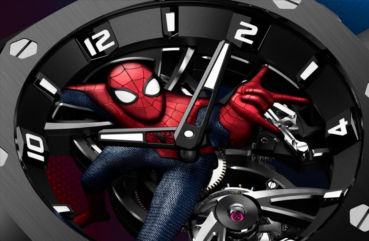 3Dのスパイダーマンが文字盤に。躍動感たっぷりなオーデマ ピゲの 