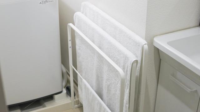 山崎実業のおかげで“効率的なタオル運用”が完成。洗濯物もりもり問題も解決