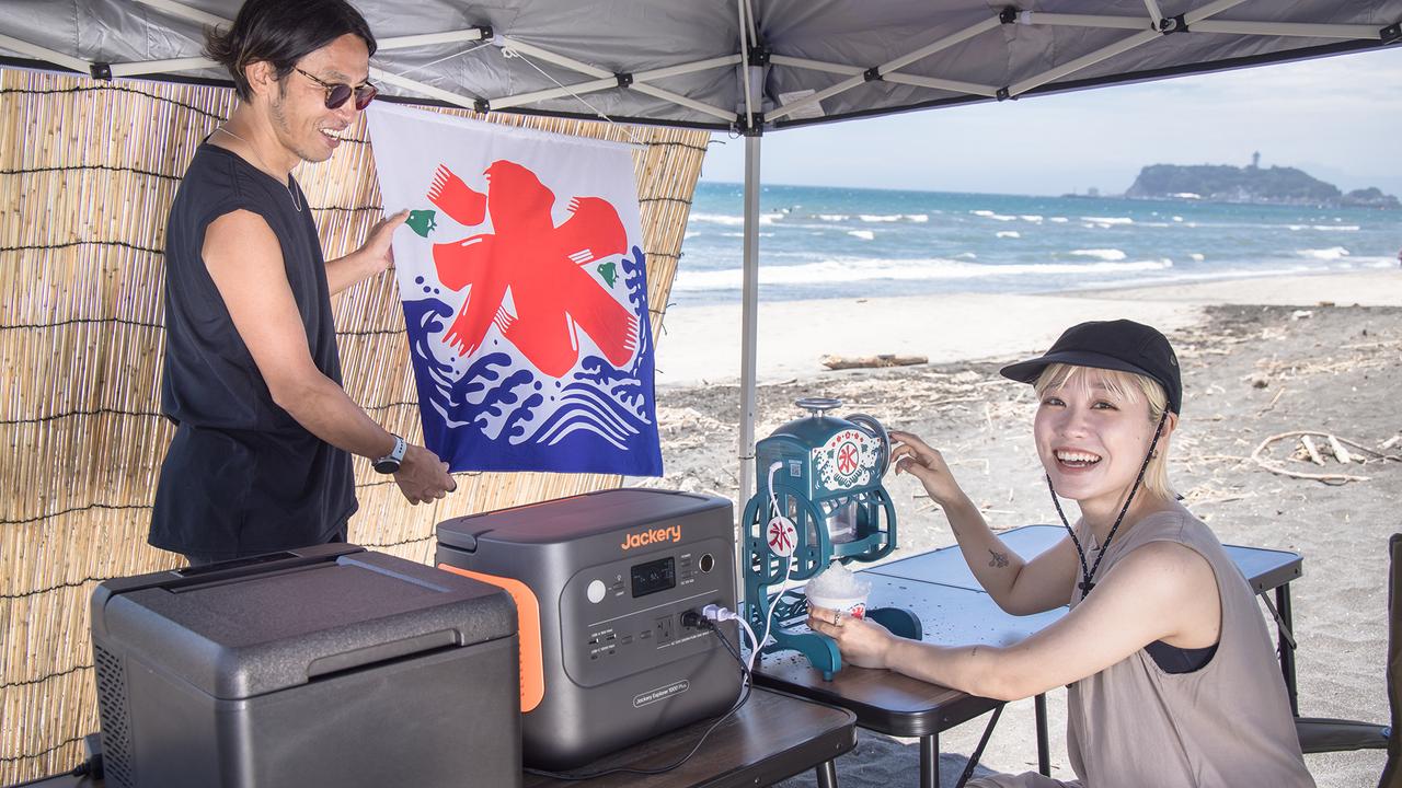 ポタ電を活用して｢ギズモード海の家｣を作ったよ