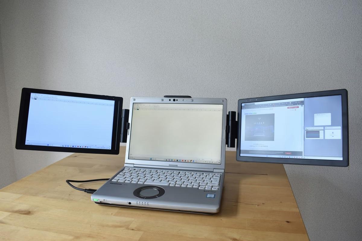 ノートPCに簡単設置。持ち運べるデュアルモニターを試してみた | ギズモード・ジャパン
