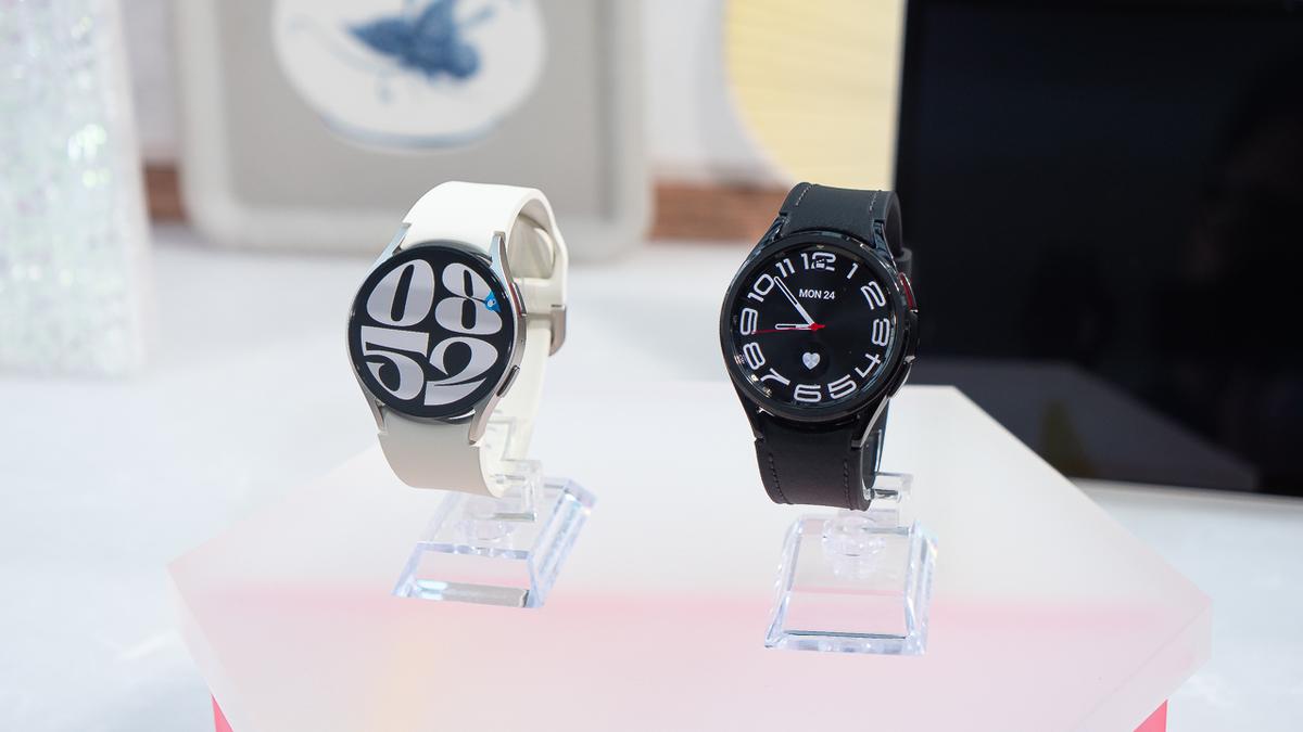 サムスンの新作スマートウォッチ「Galaxy Watch6」シリーズ。回転 