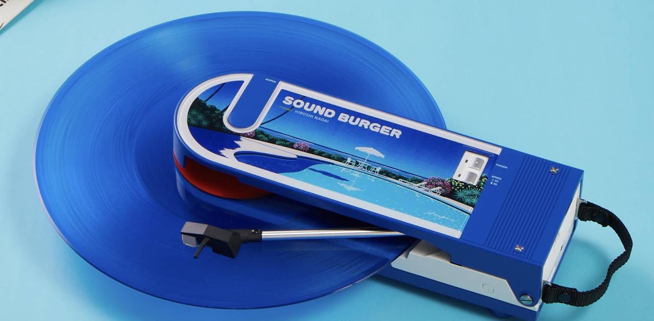 Hiroshi Nagai サウンドバーガー レコードプレーヤー コンパクト 