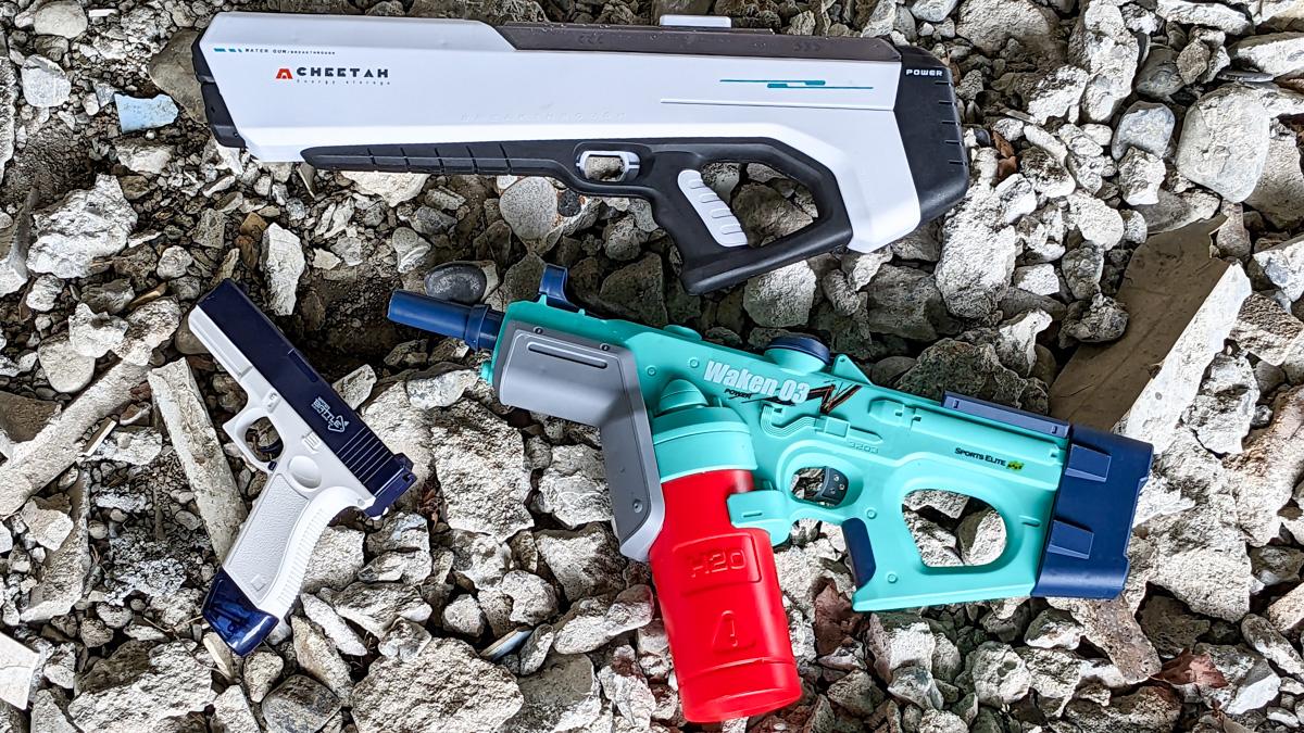 ウォータービーズガン（3個セット）電動式AKM47モデル夏休み