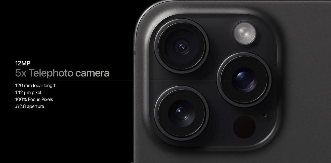 13mm、24mmから一気に120mm。iPhone 15 Pro Maxのレンズ構成は何のため? #AppleEvent