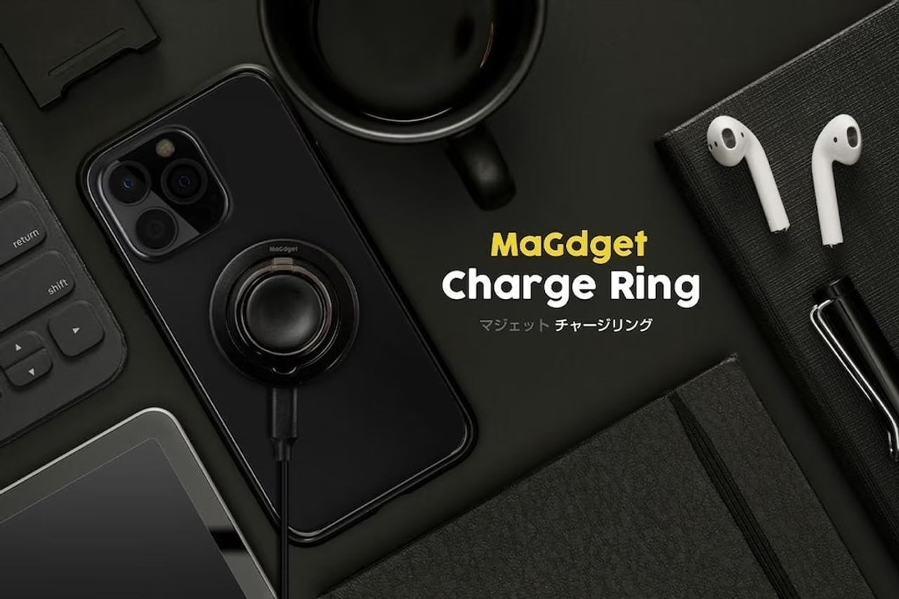 MagSafe充電器とスマホリングが合体！ さらにApple Watchも同時充電できる｢MaGdget Charge Ring｣