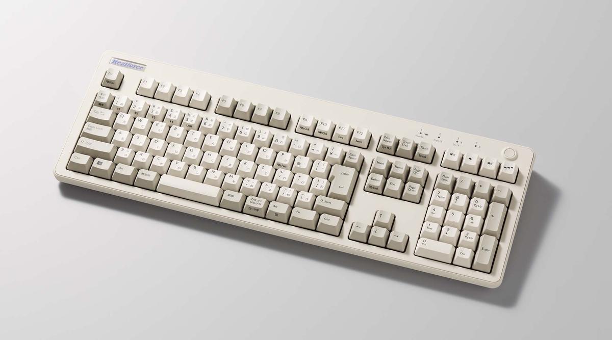 昔のオフィスで見たことある色ですが、REALFORCE R3の新色です 