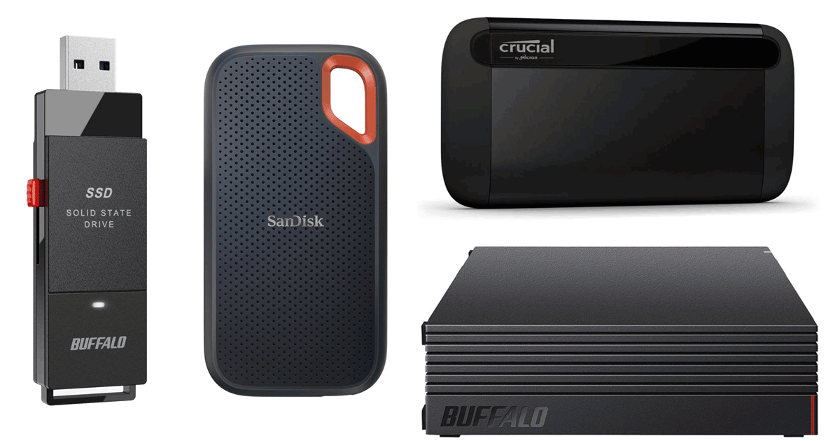 BUFFALO 外付けHDD 4TB初期化・動作確認済 バッファローの外付けHDDが4TBの大容量で驚愕の8,990円に。もう容量