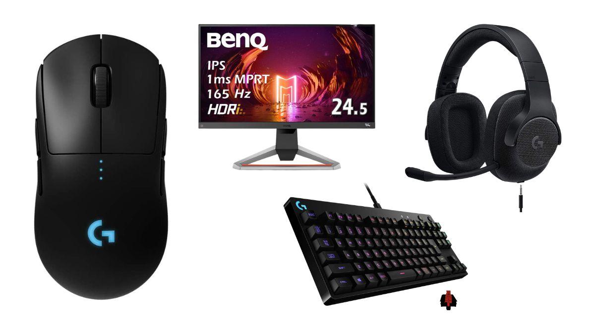 ゲーミングモニター165Hz GPro赤軸 セット