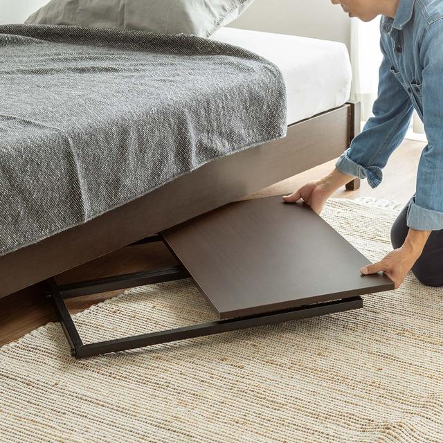 SANWA SUPPLY（サンワサプライ） ローテーブル デスク 折りたたみ 机 ベッドテーブル パソコン デスク ロータイプ コンパクト 高さ調整  角度調整 木目調 おしゃれ 折りたたみテーブル 100-MR156M : サンワダイレクト - 通販 - Yahoo!ショッピング [Caividom]折りたたみ机 ロータブルデスク 36°チルト調整可能 超薄型収納 ベッド下隙間収納 耐久鋼管 防滑脚カバー 在宅