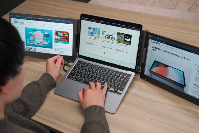 フリーアドレスやリモートワークにも助かるね！ ケーブル1本でノートPC