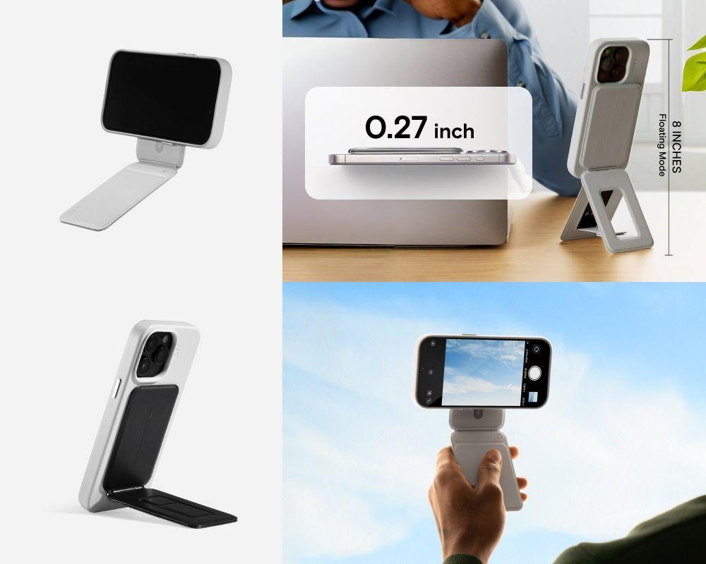 磁石の力でミニ三脚としても使える便利なiPhoneスタンド #CES2024