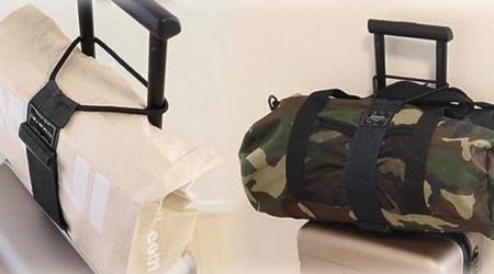 旅行や出張での手荷物問題をサクッと解決する「バッグとめるベルト」