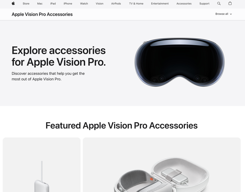 Apple Vision Pro専用ケースやバッテリーがさっそく販売中です