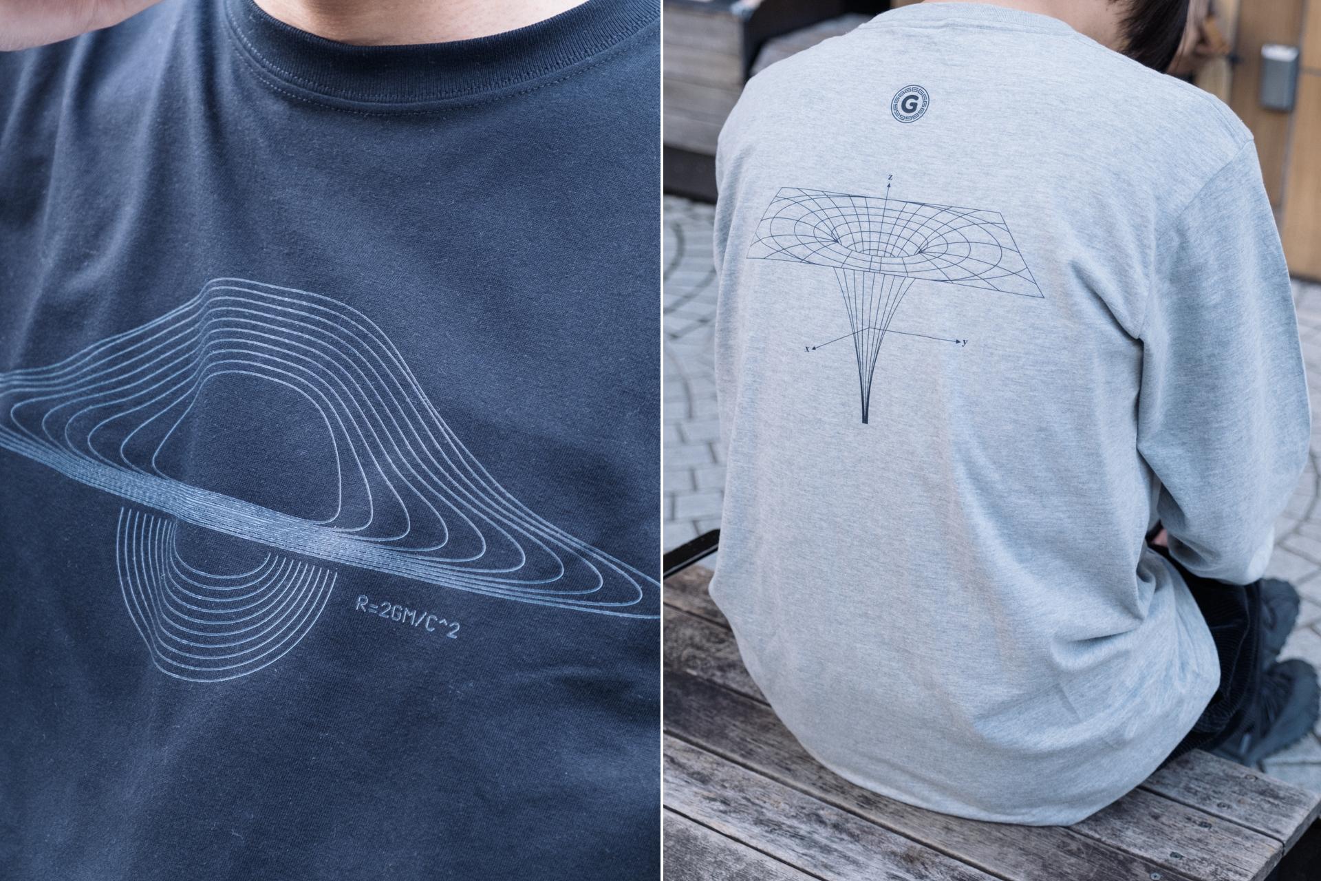 宇宙物理を背中で語る｡ギズ屋台オリジナルの長袖Tシャツ