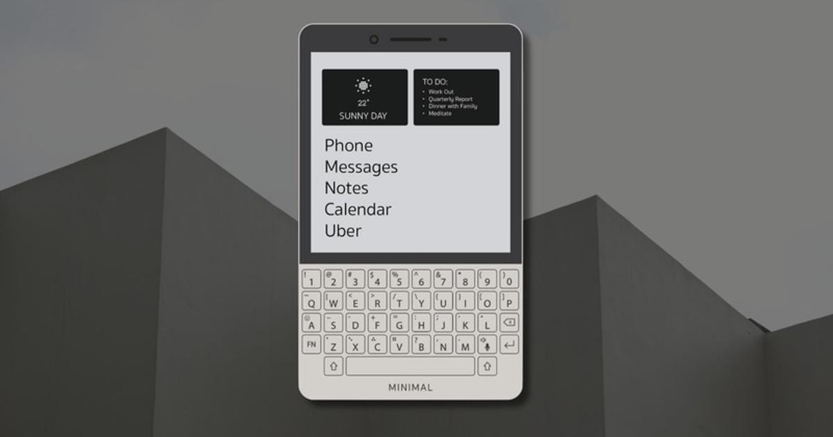 物理キーボードと白黒Eインク画面。ミニマリスト好みのシンプルスマホ 