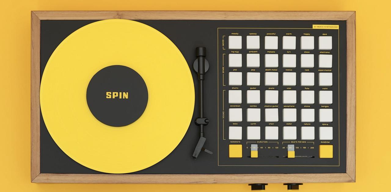 パッドを押すだけで誰でも作曲できます。新しいデジアナ楽器｢SPIN｣