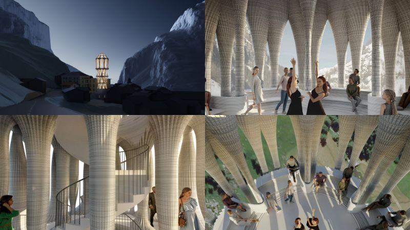 その高さ30m。世界一高い3D印刷塔がスイス山奥に建つ | ギズモード