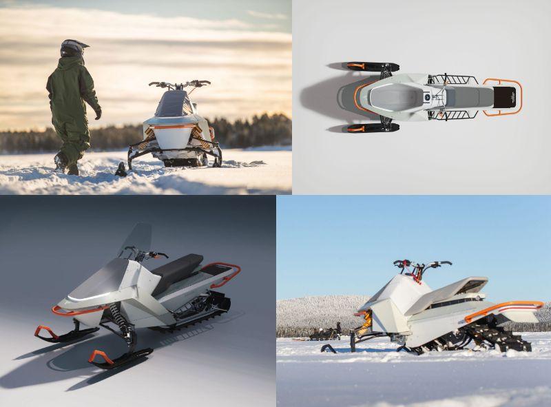 環境にやさしく力持ち。それでいて美フォルムなスノーモービル