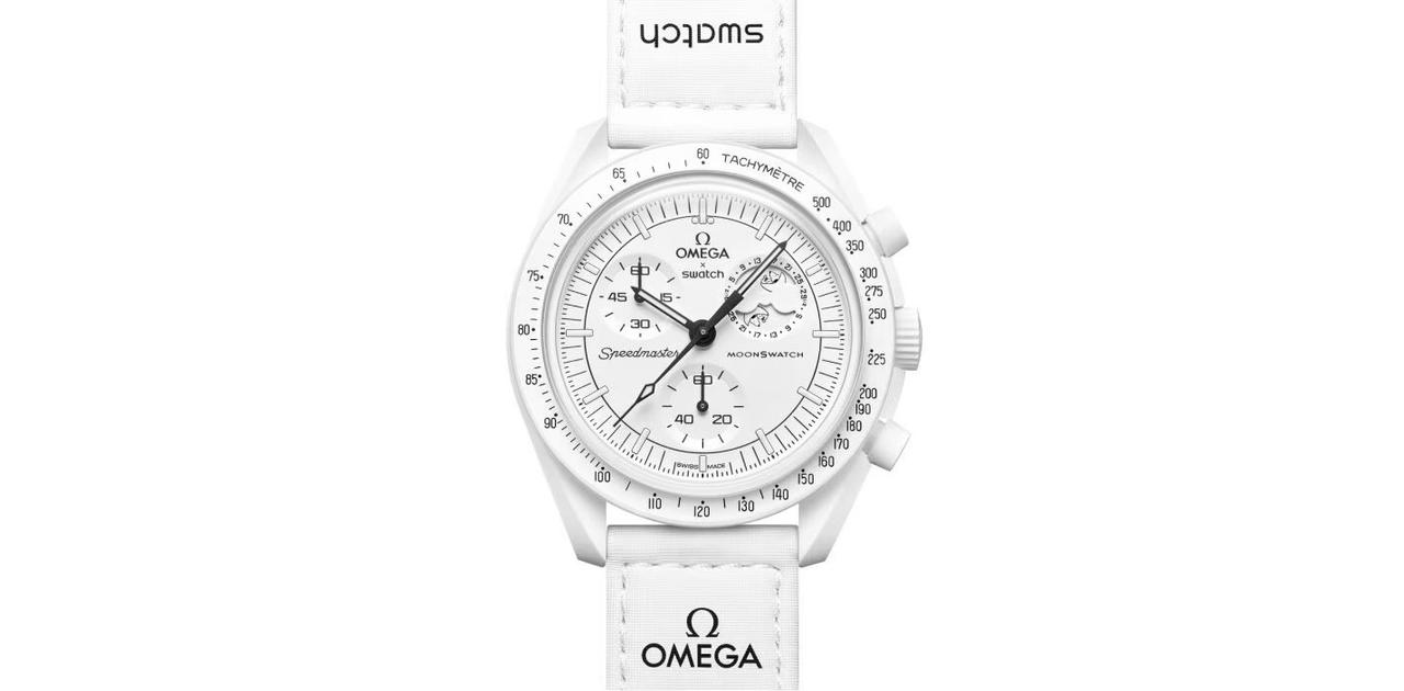 Snoopy Swatch Omega コラボ ブラック - 時計