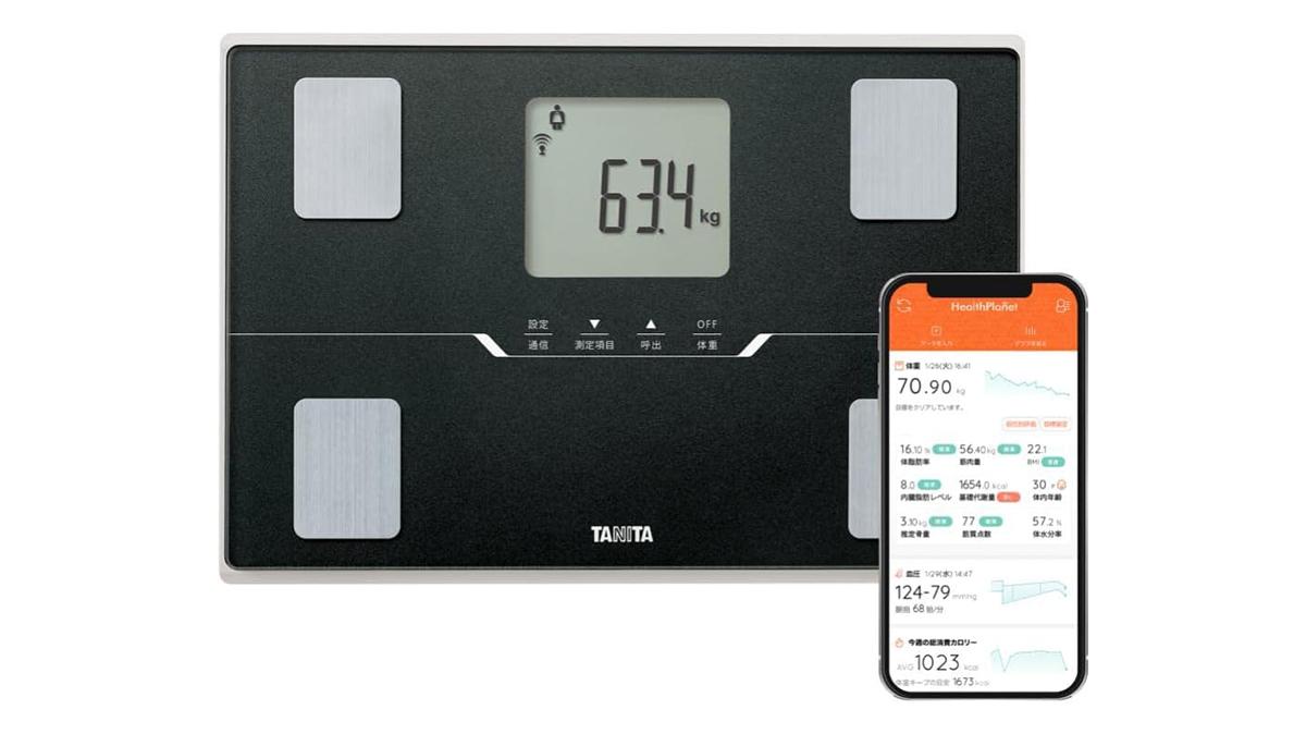 スマホで日々の体重を管理。内臓脂肪レベルや筋肉量も測れるタニタの体組織系が45％オフ #Amazonセール | ギズモード・ジャパン