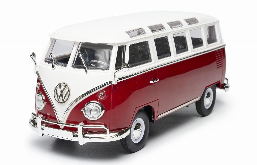 ラジカン　ワーゲンバス　赤色　新品未開封 Amazon.co.jp: 1962 ワーゲンバス LOVE&PEACE 1:32 レッド