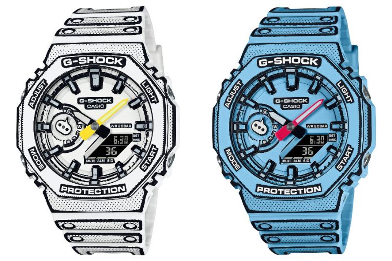 これ、実写です。マンガ風になったG-SHOCK