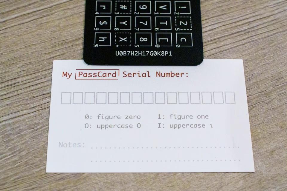 このカード、パスワード管理の救世主だった。アナログだからこそ忘れ