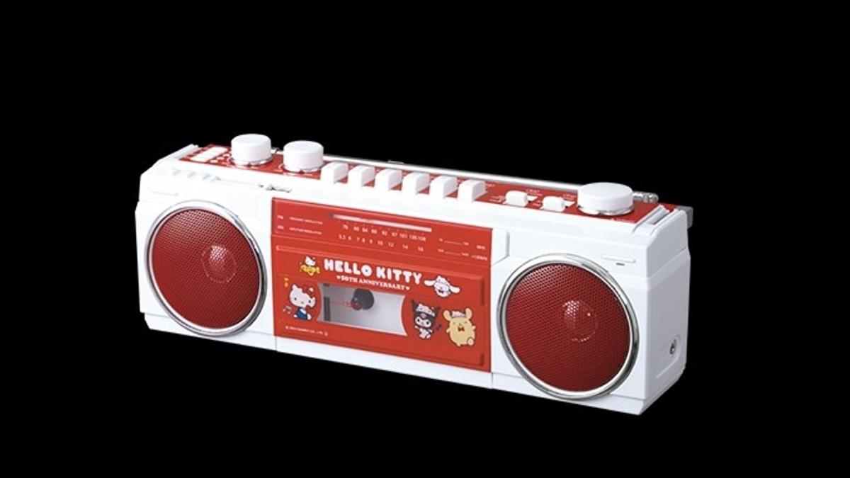 令和仕様のキティちゃんラジカセ。BluetoothはあるけどCDはなし 