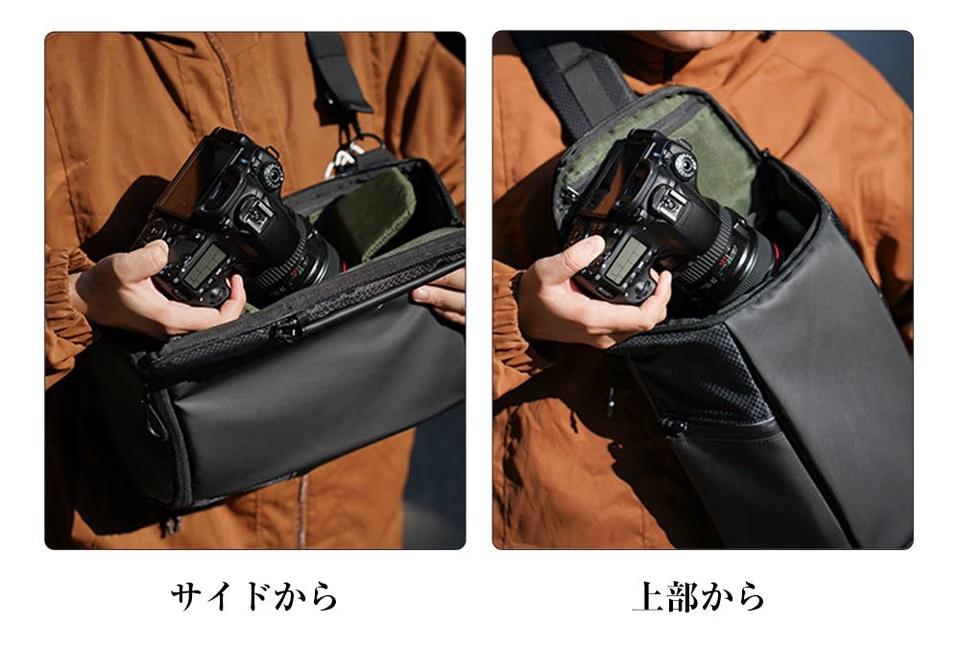 カメラバッグのストレスを解消。仕切りがカスタマイズできる