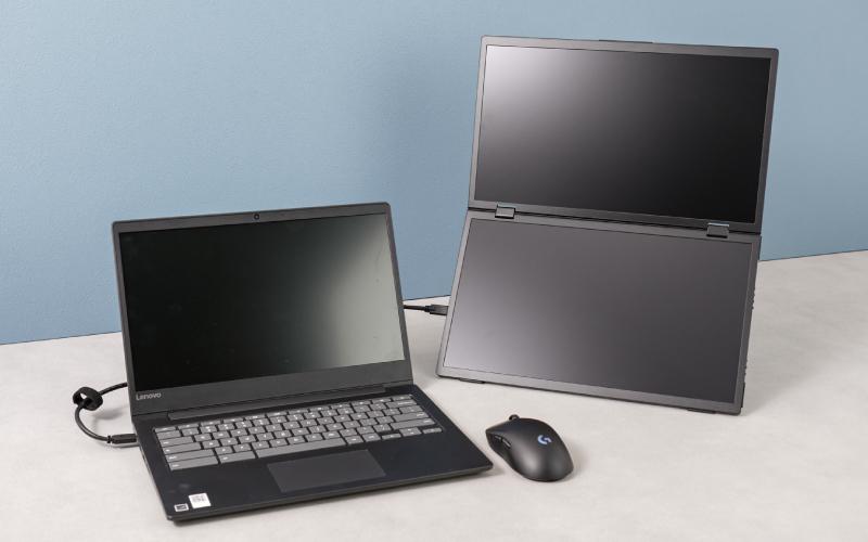 上下2画面で効率2倍の外付けポータブルモニター | ギズモード・ジャパン