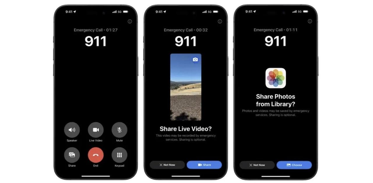iOS 18では事故や緊急時にオペレーターとのライブ動画共有が可能に | ギズモード・ジャパン