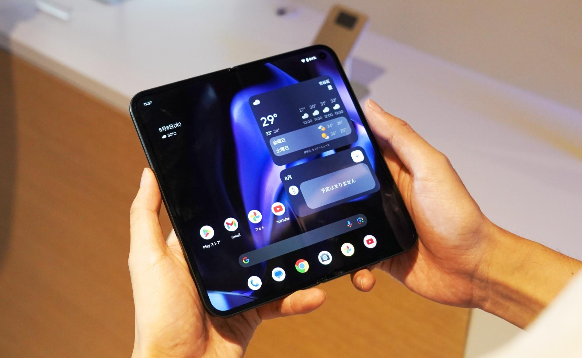 Google Pixel 9 Pro Fold触ってきたよ。薄すぎ＆デザインよすぎて困る | ギズモード・ジャパン