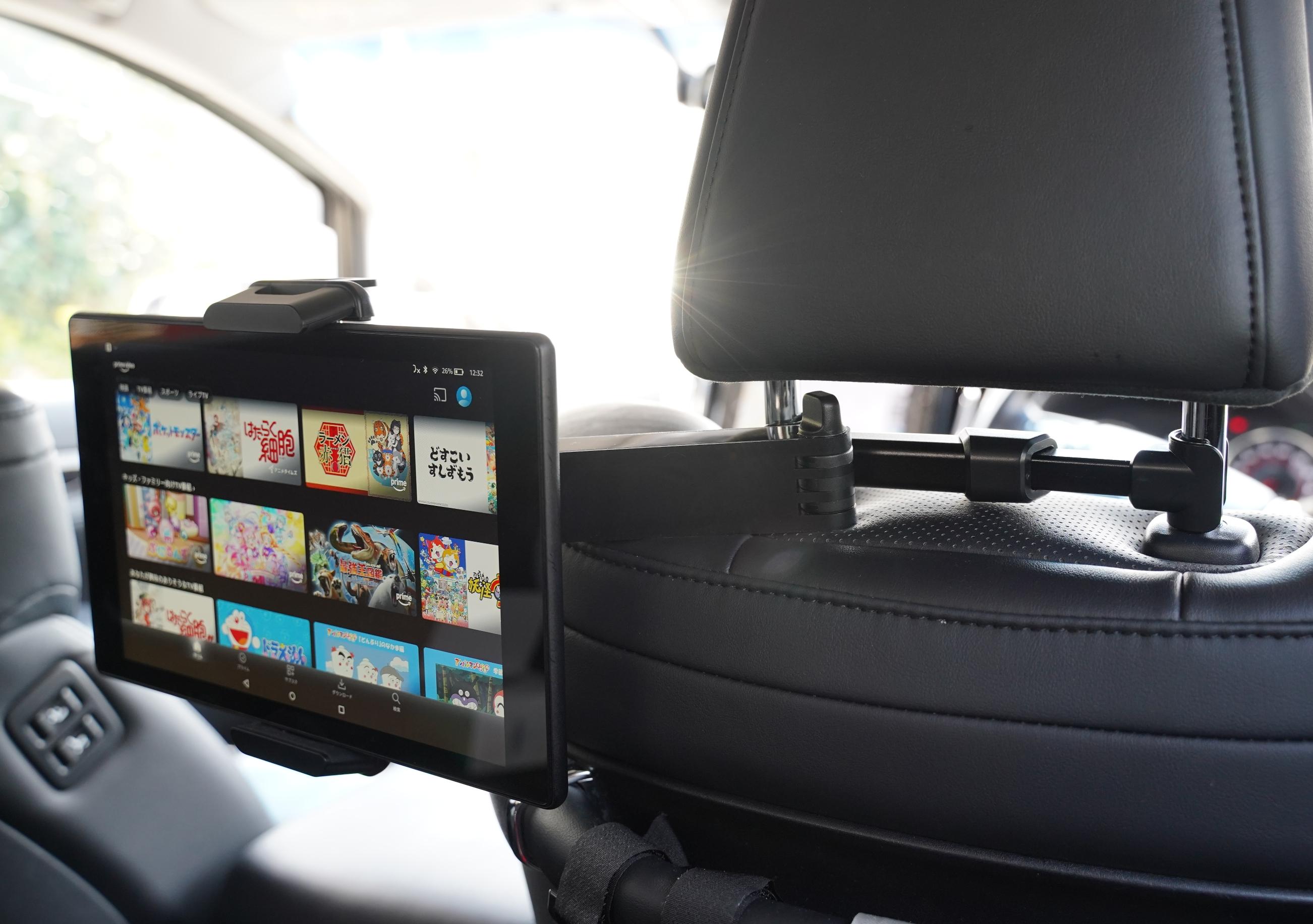 タブレット ホルダー 怖い 車載ホルダー車 iPad タブレット 後部座席 ドライブ