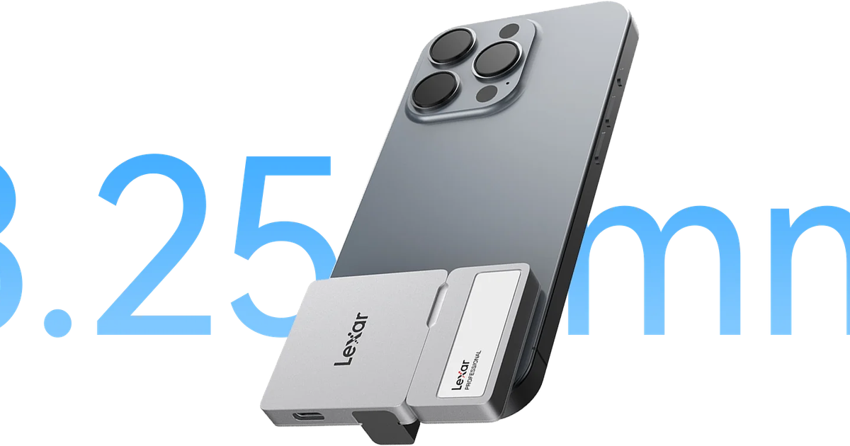 iPhoneでいくらでも動画が撮れる。Magsafeといっしょに使えるSSD 