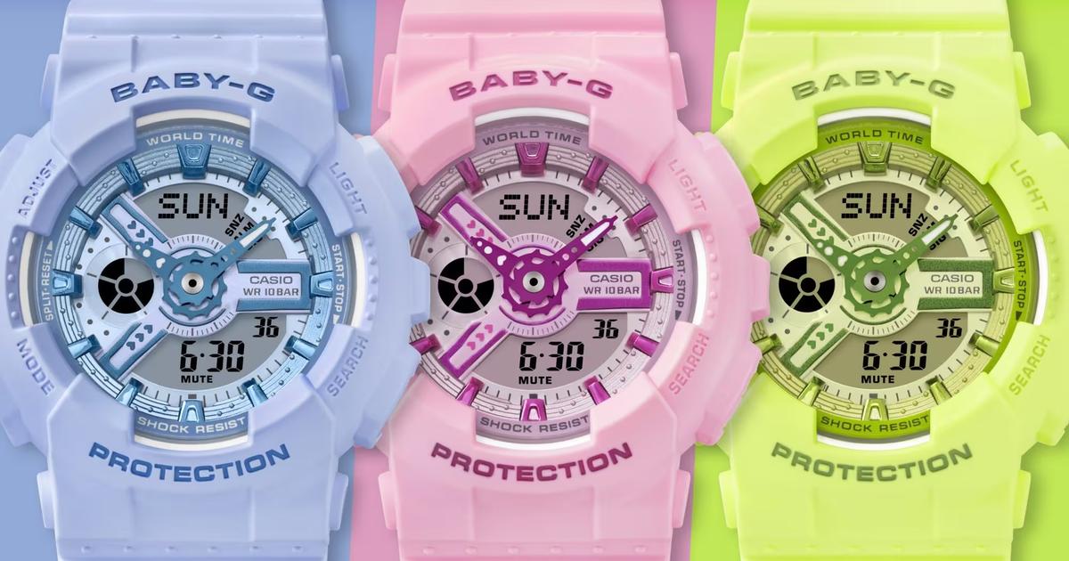 絶妙ビタミンカラーでY2Kに。アクセサリー感覚で使えるBABY-G