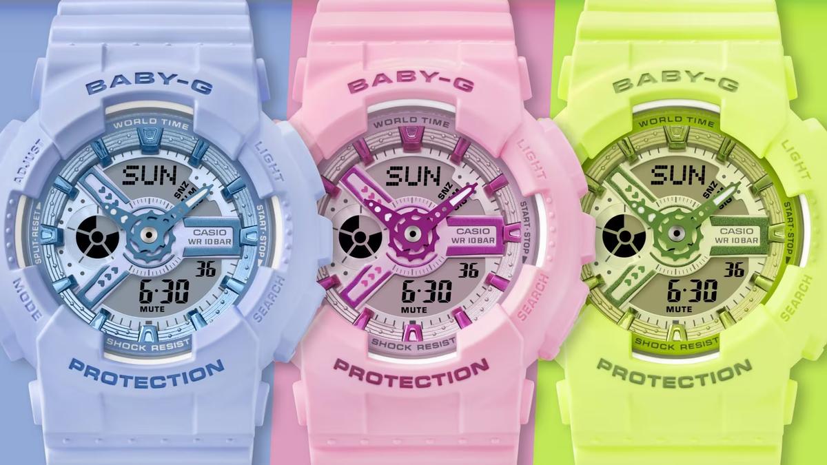 絶妙ビタミンカラーでY2Kに。アクセサリー感覚で使えるBABY-G