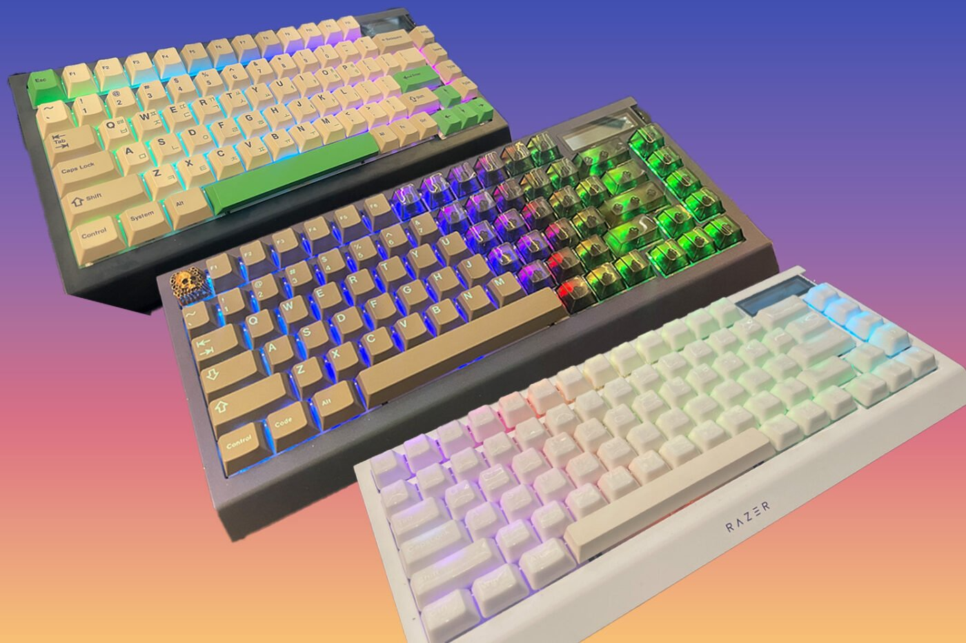 Razerの新しいワイヤレスキーボードに有機ELディスプレイが搭載 Razerの新しいワイヤレスキーボードに有機ELディスプレイが搭載