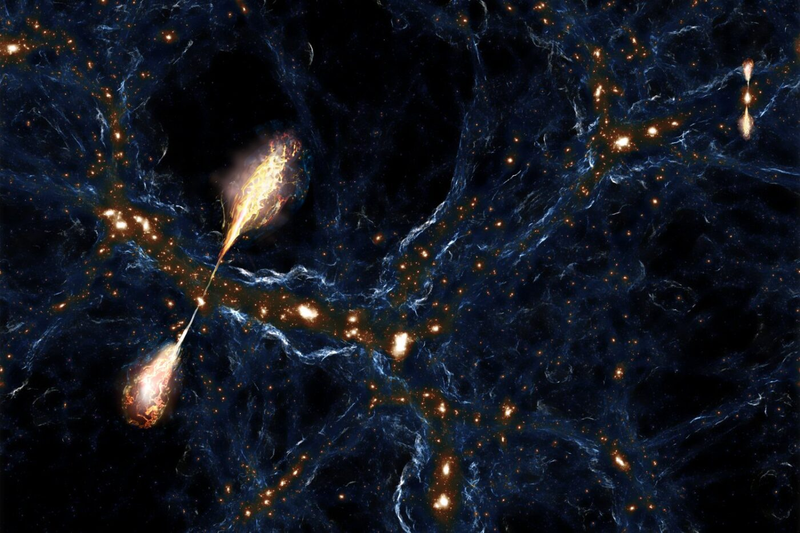 銀河140個分。観測史上最大のブラックホールジェットが発見される