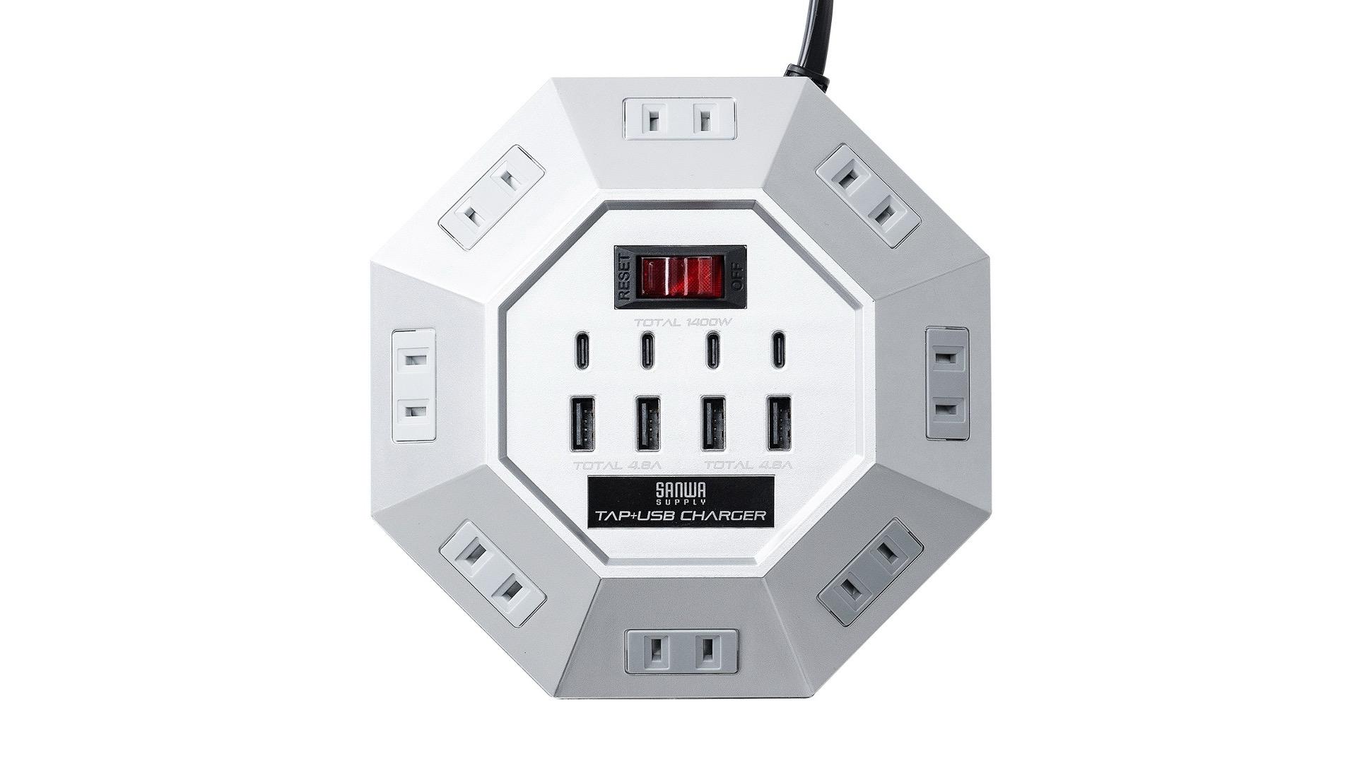 ゼビウス』の浮遊要塞ソックリの8角形電源タップ | ギズモード・ジャパン