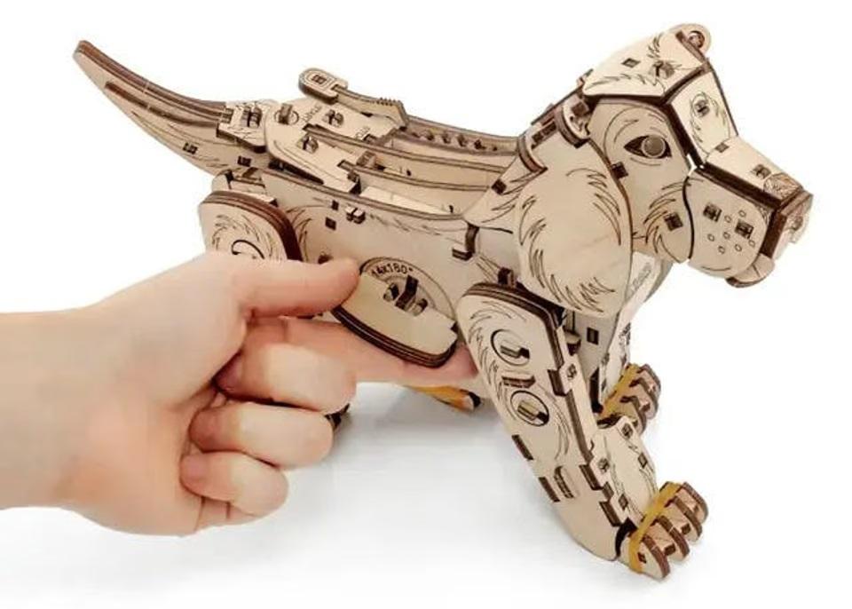 犬　木製インテリア(ハンドメイド） 自然素材でできた癒しの友達。簡単組み立てできる犬型木製キット｢Puppy