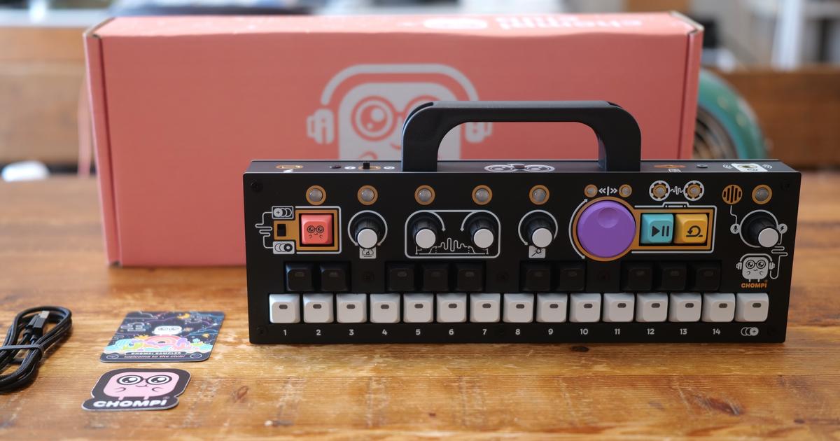 CHOMPI Sampler サンプラー 鍵盤がPCのキーボードまんまの「CHOMPI」。高機能サンプラーだけど