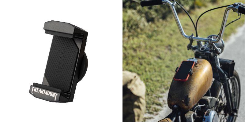 付けるも外すも一瞬。ガッチリ付いてグラつかないバイク用スマホ
