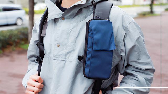 胸元に便利な収納を追加。バックパックがもっと便利になる｢＋poket 
