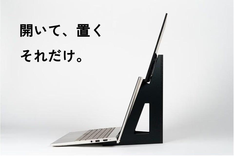 Wing Binder ホワイト 2nd Edition 待望の再販】10秒設置のモニタースタンドWING BINDER！携帯できる