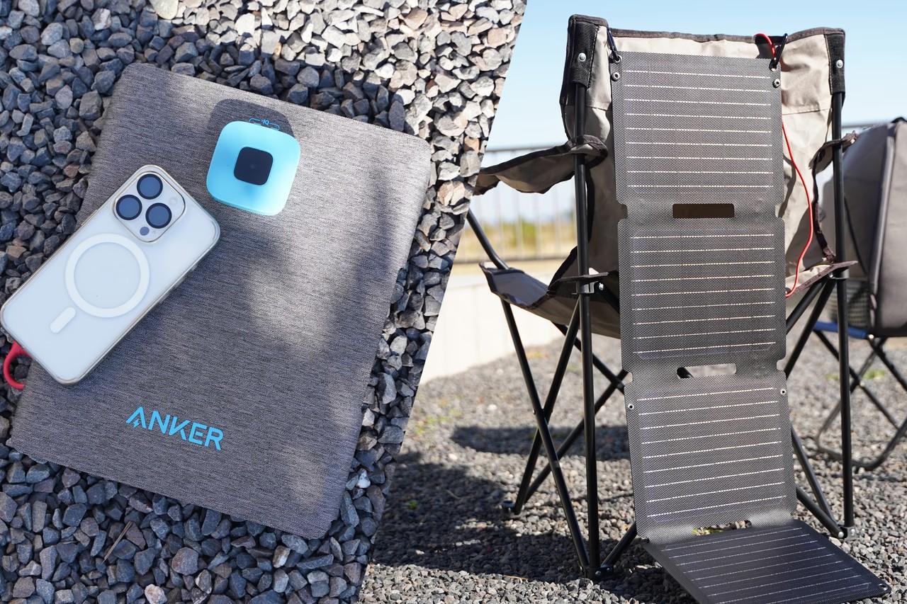 ポータブルソーラーパネル USB対応 30-50W 折りたたみ コンパクト